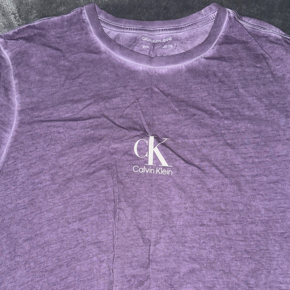Calvin Klein Lavender Tee with Logo